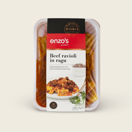 Beef Ravioli in Ragu