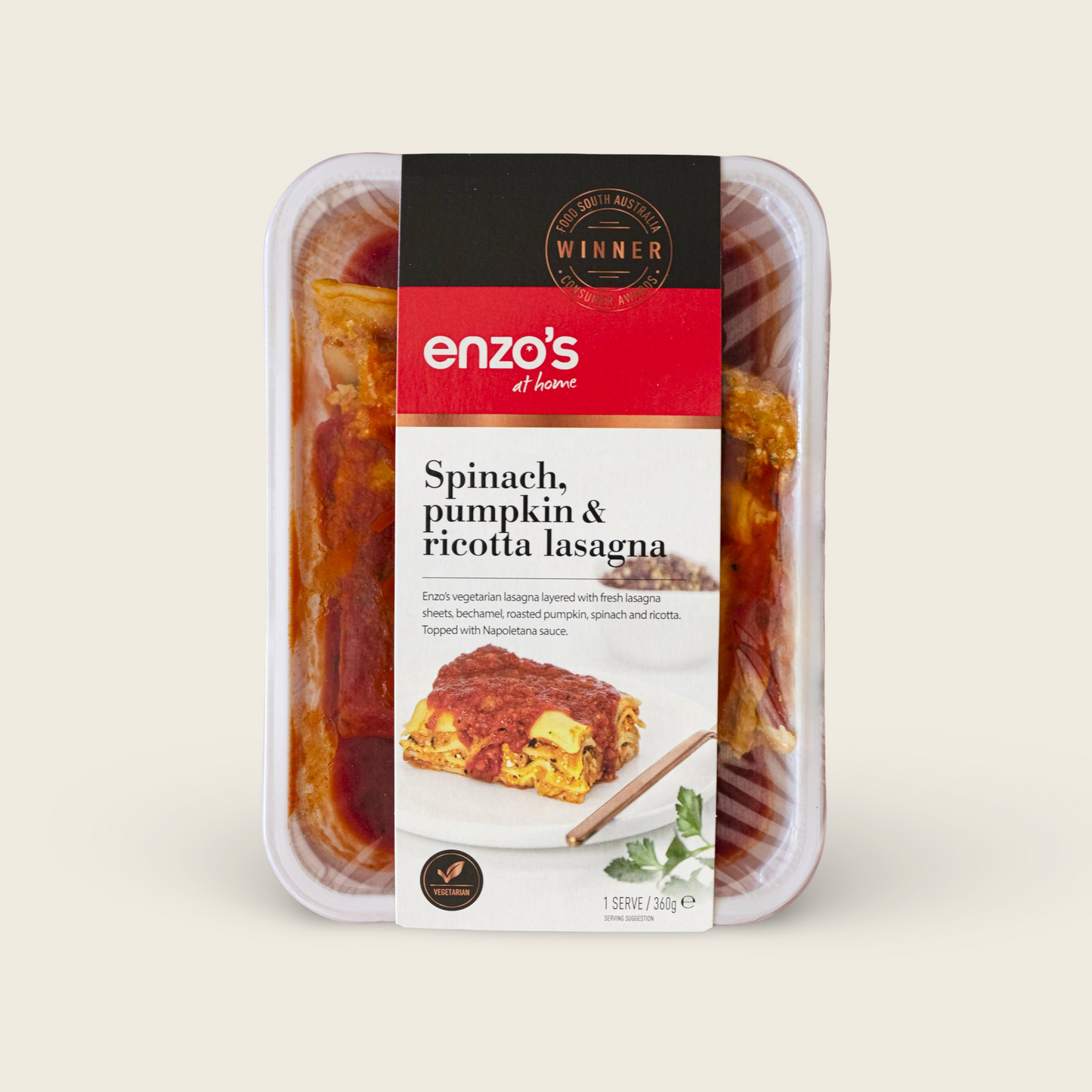 Spinach, Pumpkin And Ricotta Lasagna