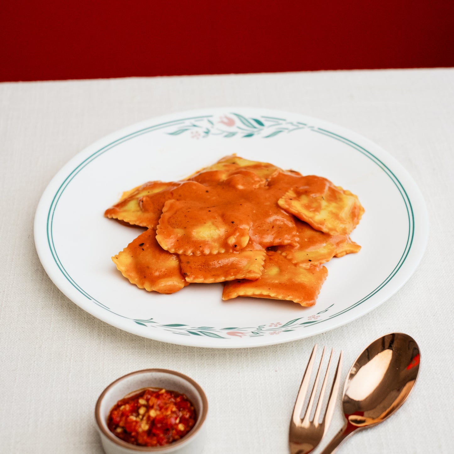Spinach & Ricotta Ravioli in Napoletana image 1