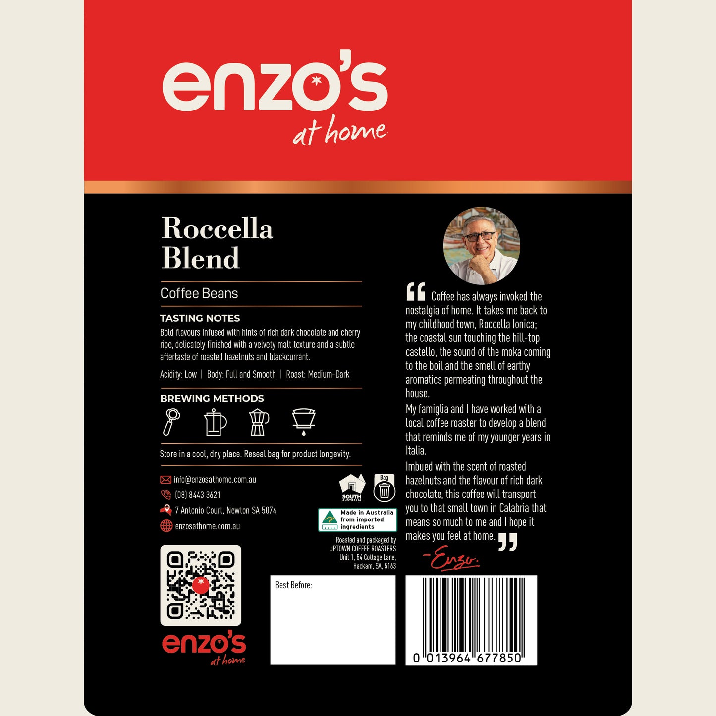 Roccella Blend Coffee Beans (500g)