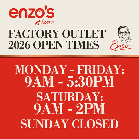 2026 New Year Storefront Hours Update - Enzo's at Home