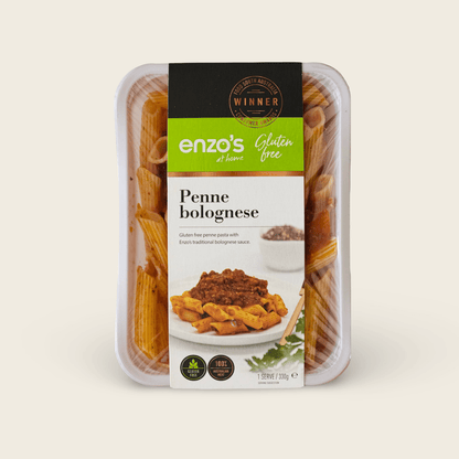 Gluten Free Penne Bolognese - Enzo's at Home