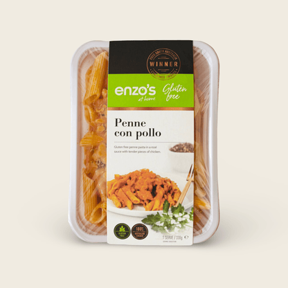 Gluten Free Penne Con Pollo - Enzo's at Home