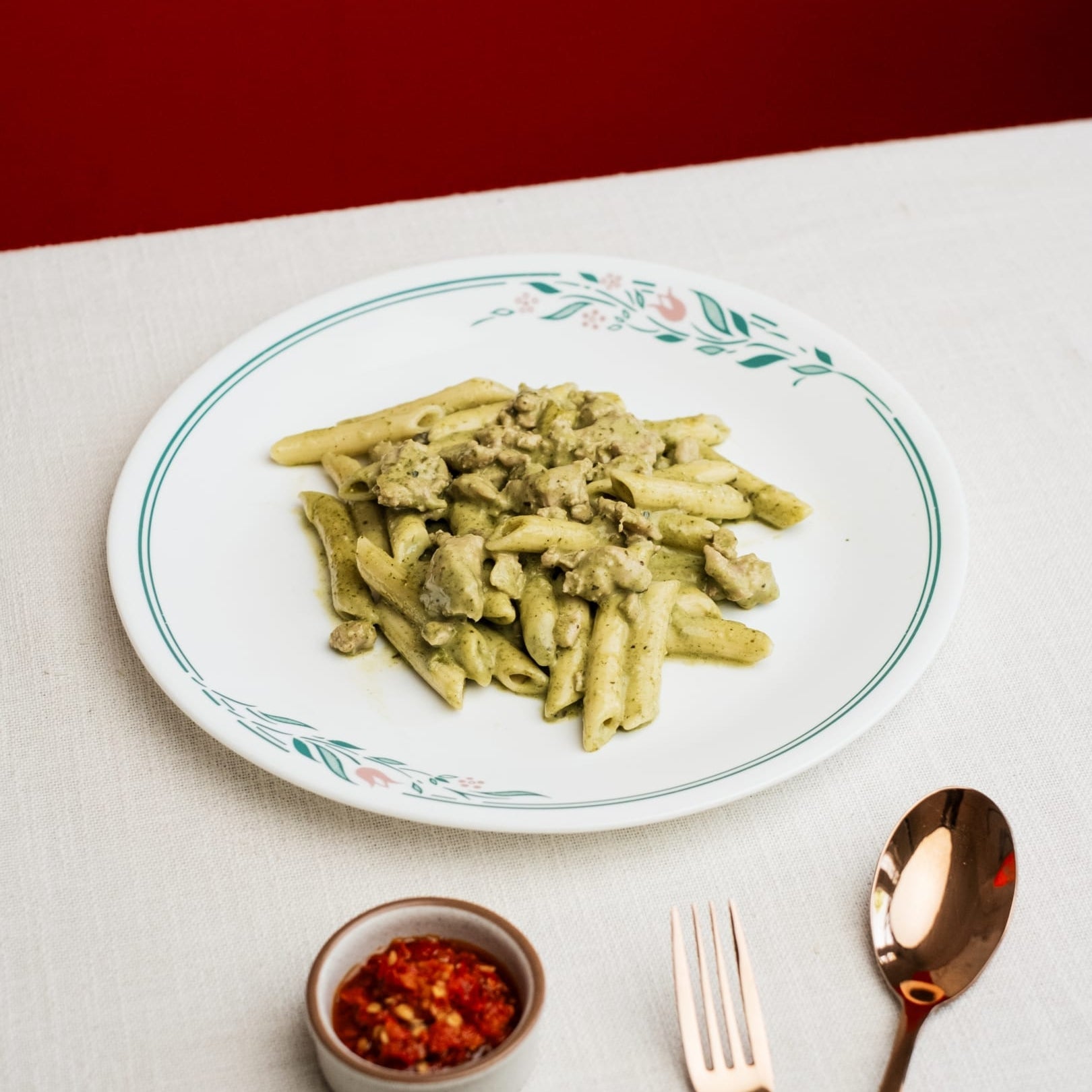 Penne Con Pollo e Pesto - Enzo's at Home