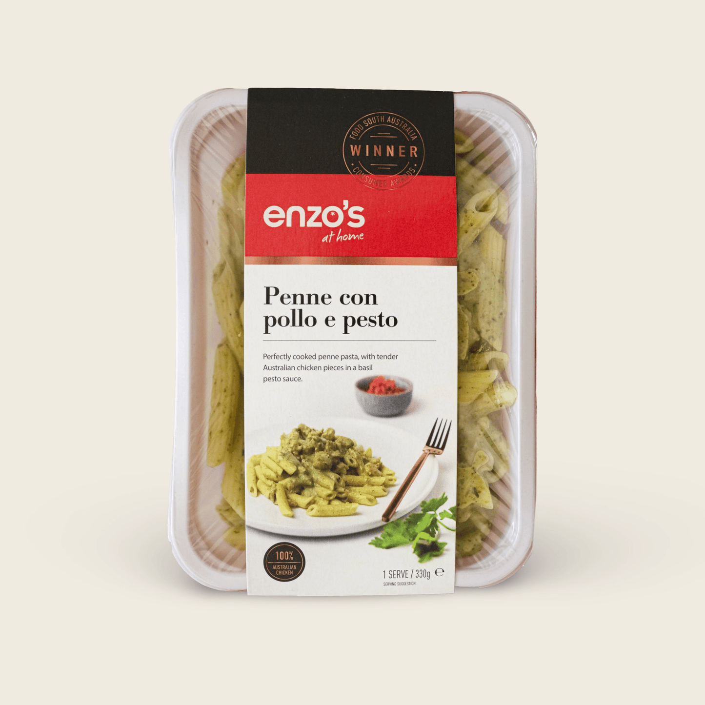 Penne Con Pollo e Pesto - Enzo's at Home