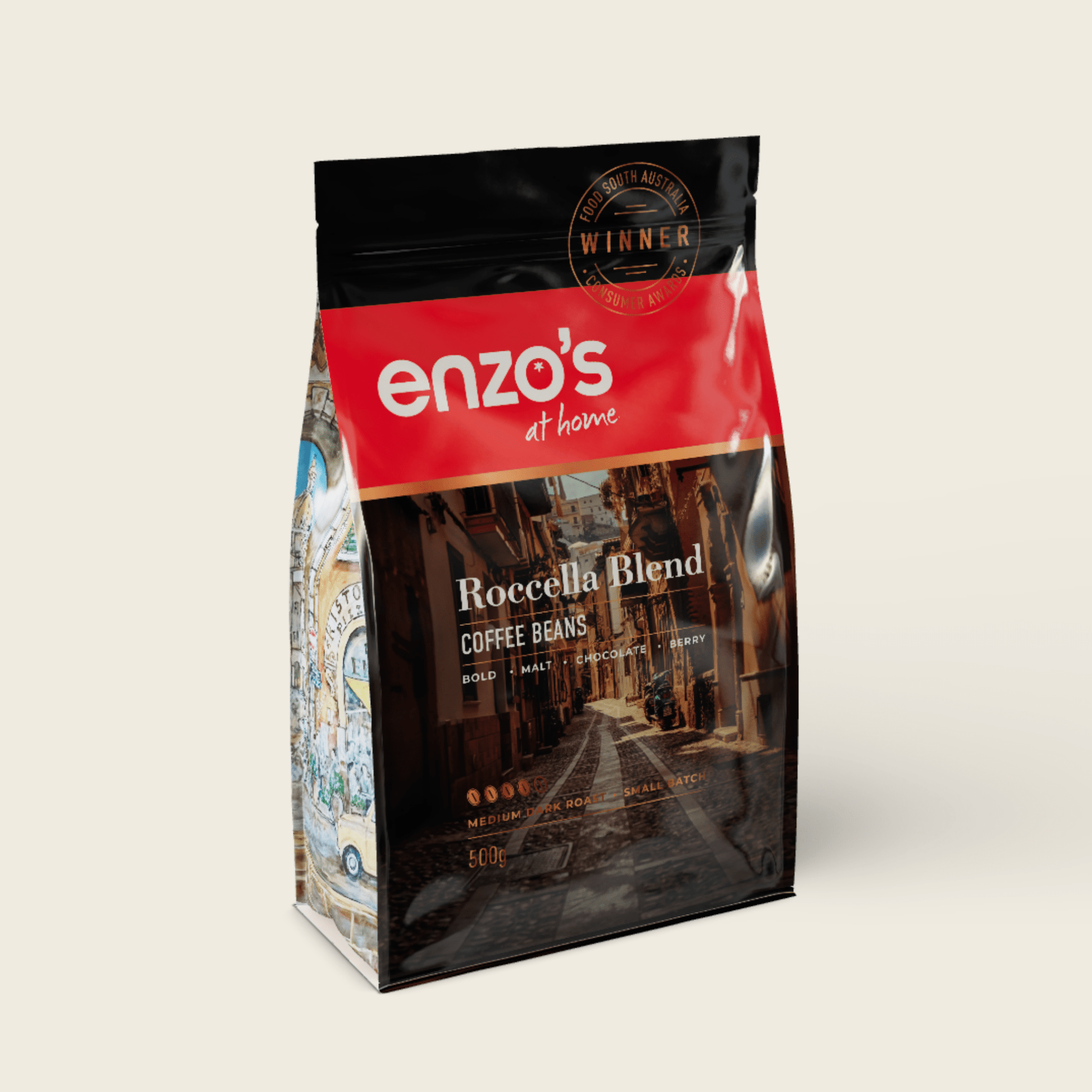 Roccella Blend Coffee Beans (500g) - Enzo's at Home