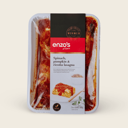 Spinach, Pumpkin & Ricotta Lasagna Medium - Enzo's at Home