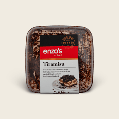 Tiramisu – Italian Coffee Cake (250g) - Enzo's at Home