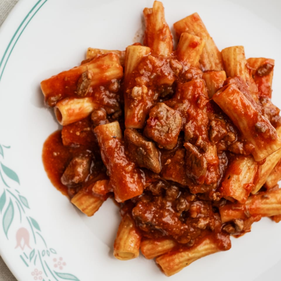 Rigatoni with Lamb & Pork Sausage Ragu - Image 3